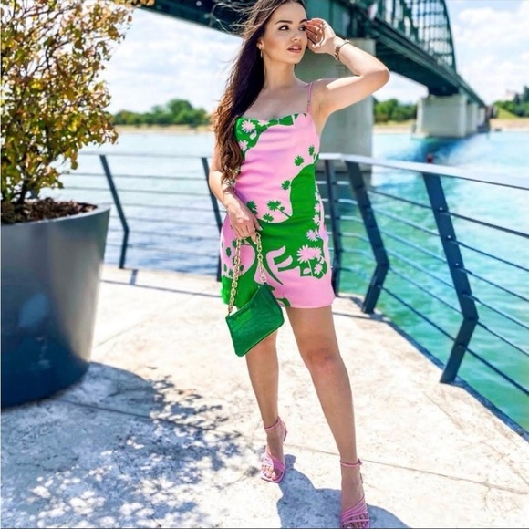 ZARA STRAPPY PRINTED SATIN EFFECT DRESS - Picture 4 of 10